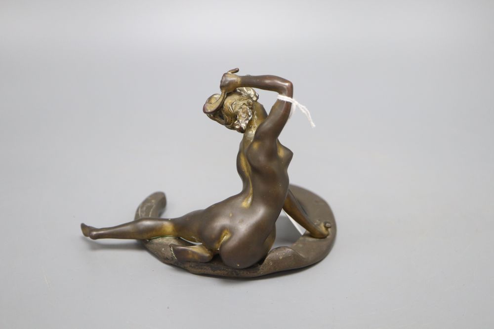 Georges Recipon, French, 1860-1920 , an erotic bronze figure, signed Recipon 1908-1911 and Susse Fs. Ed., and with stamped Susse Frer